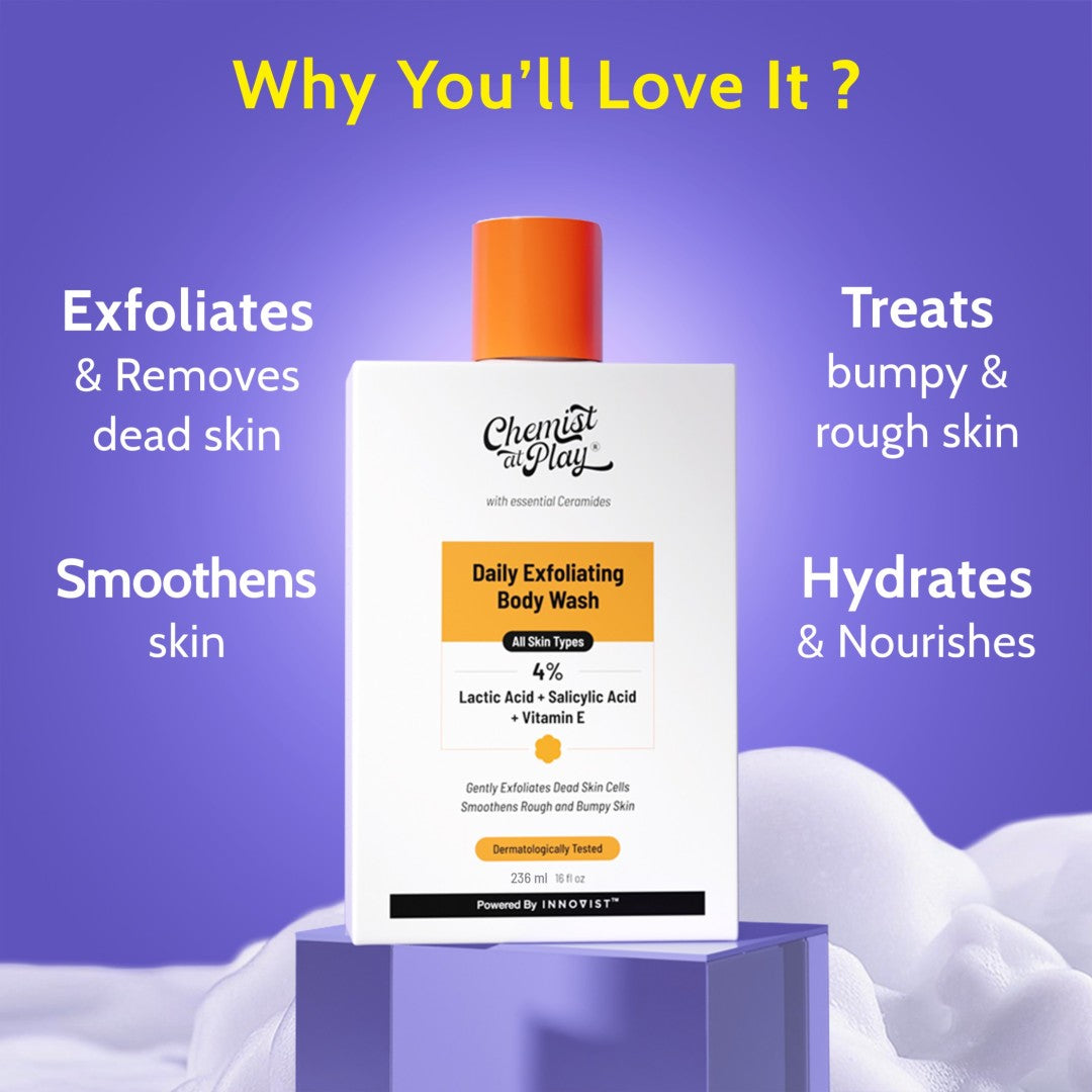 Exfoliating Body Wash with Lactic Acid & Salicylic Acid - 236 ml