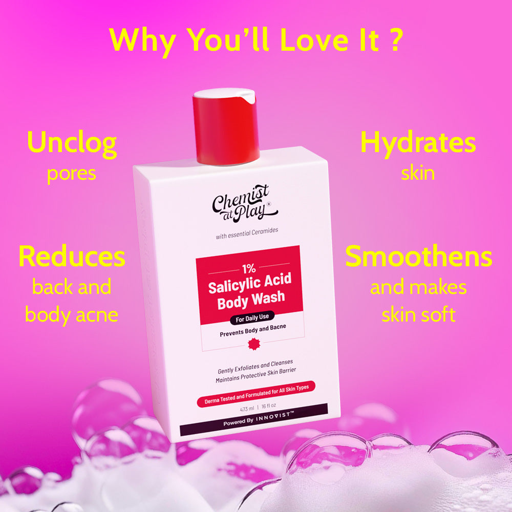 1% Salicylic Acid Body Wash for Acne Control - 473 ml