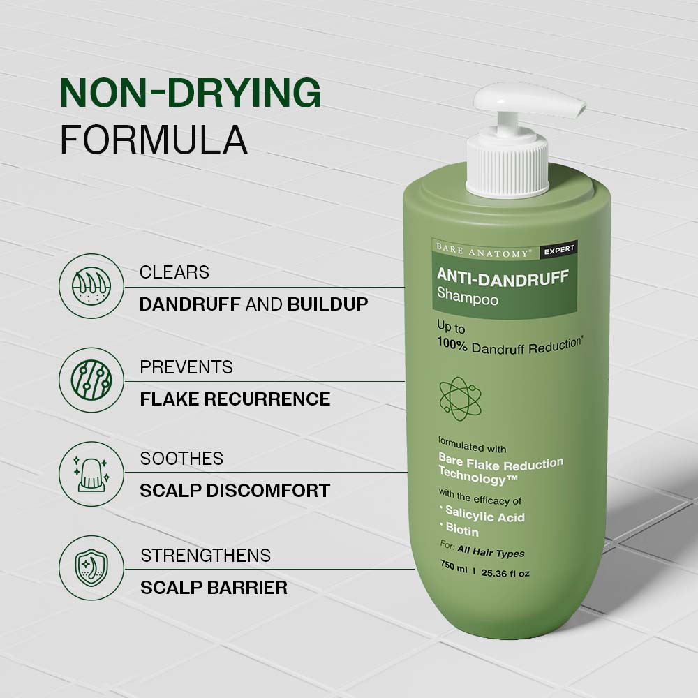 Bare Anatomy Expert Anti-Dandruff Shampoo| 750 ml