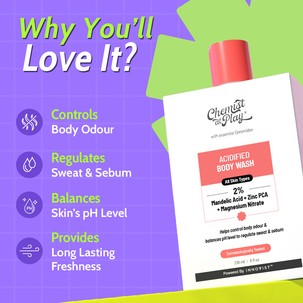 Odour Control Body Wash for Long Lasting Freshness - 236 ml