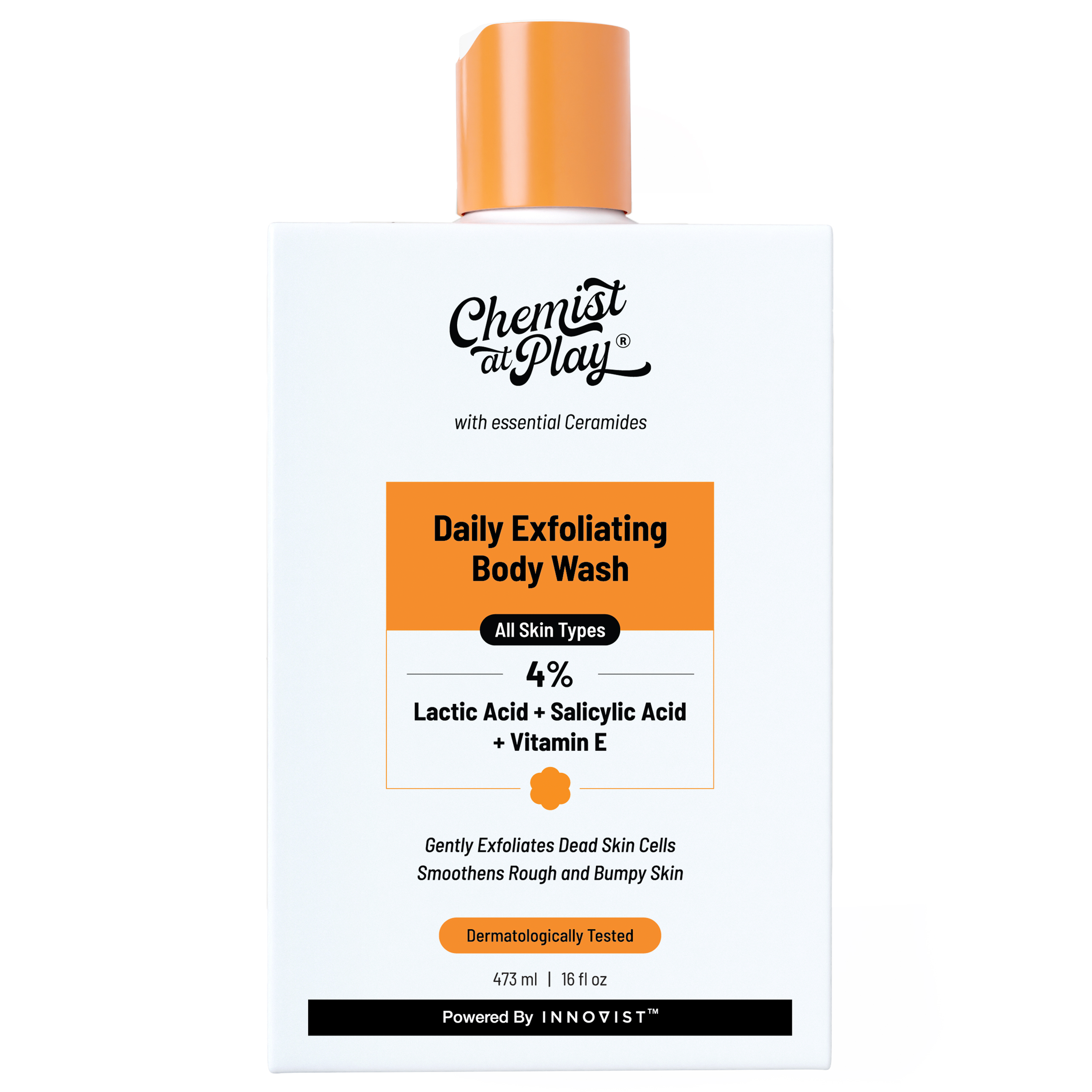 Exfoliating Body Wash with Lactic Acid & Salicylic Acid - 473 ml