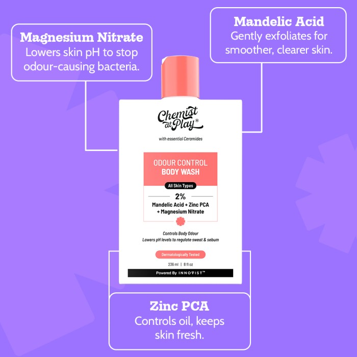 Odour Control Body Wash for Long Lasting Freshness - 236 ml