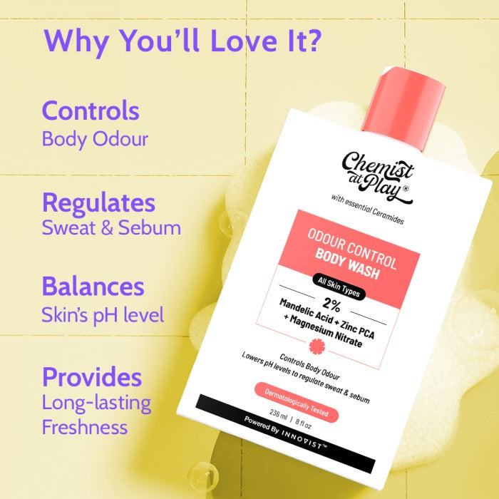 Odour Control Body Wash for Long Lasting Freshness - 236 ml