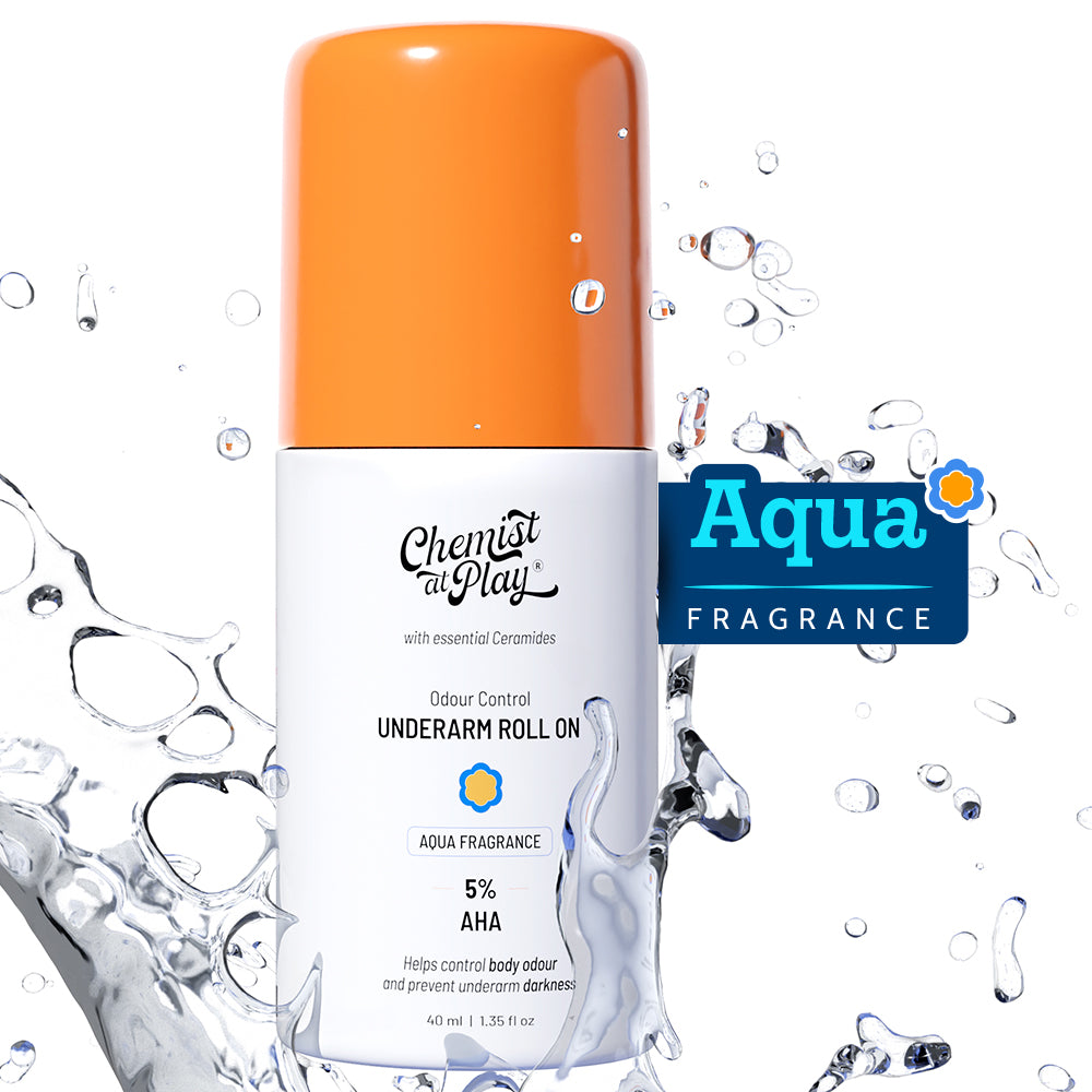 5% AHA Underarm Roll-On with Lactic Acid for Odour Control (Aqua) - 40 ml
