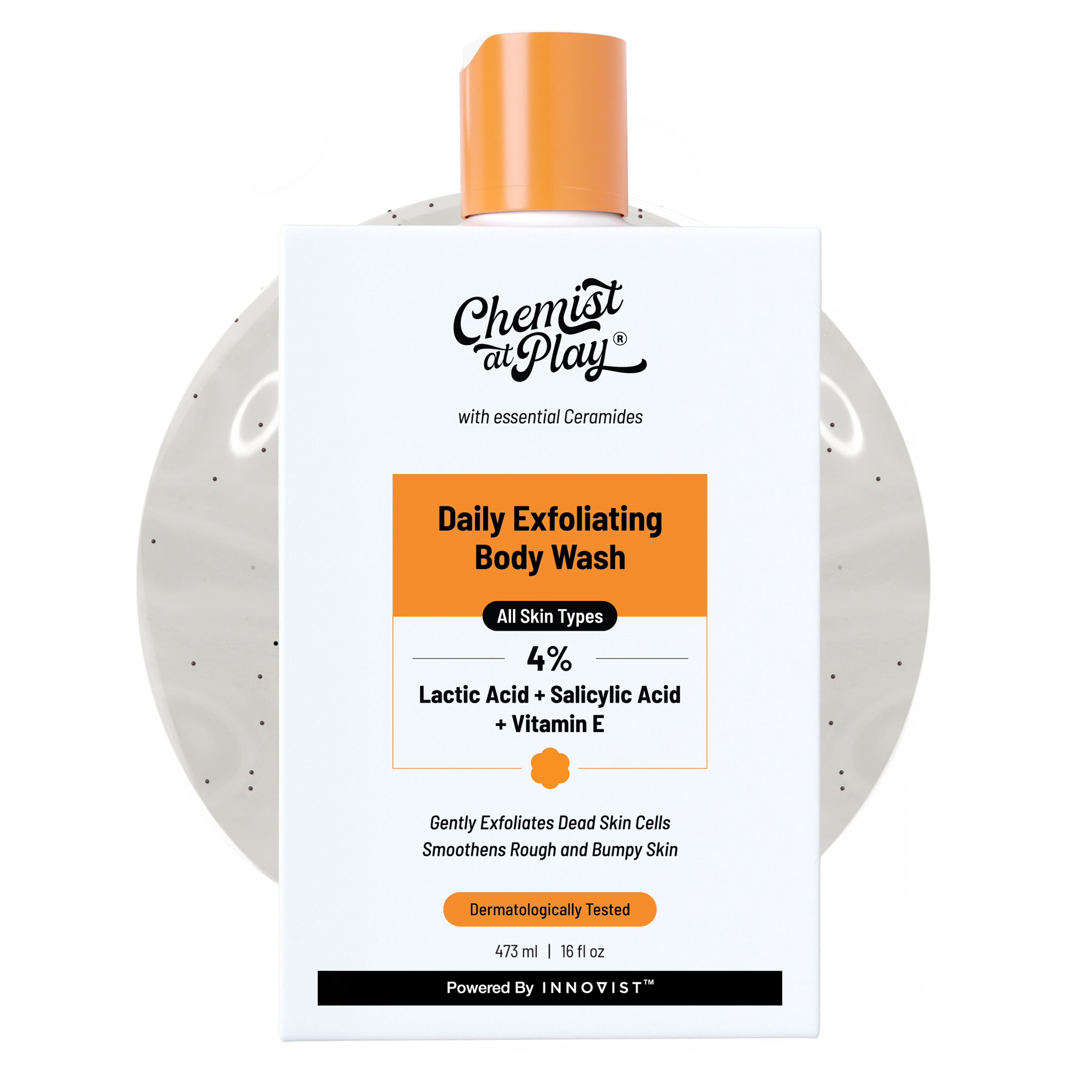 Exfoliating Body Wash with Lactic Acid & Salicylic Acid - 473 ml